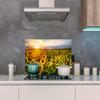MuchoWow Kitchen Splashback, Aluminum Poster, 100 x 50 cm, Sunflower Field at Sunset view 4