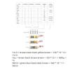 20pcs 1W 1% Metal Film Resistors, 910K Ohm, 5-Band view 2