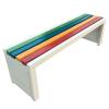 Outdoor Garden Bench, Wood and Metal Frame, 2-Seater, Up to 220 kg, 1.2 m view 1