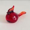 DECRZPB Handcrafted Red Bird Glass Paperweight view 1
