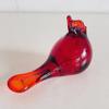 DECRZPB Handcrafted Red Bird Glass Paperweight view 2
