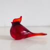DECRZPB Handcrafted Red Bird Glass Paperweight view 3