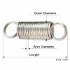 YONGERN 2-Piece 304 Stainless Steel Dual-Hook Spring, 1.5 mm Wire, 12/15 mm Outer Diameter, 110–200 mm (Size: 1.5 × 12 × 180 mm) view 3