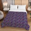 Odot 3D Exotic Print Quilted Bedspread, Navy Paisley, 220 x 240 cm view 4