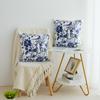 Blue and White Porcelain Pillow Covers, Set of 2, 18 x 18 in view 3