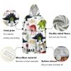 Hiseng Bath Poncho for Children and Adults, Geometric Print, Soft Microfiber Bathrobe Towel, Quick-Drying Surf and Beach Poncho with Hood, 75 x 145 cm view 2