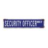 Security Guard Outdoor Metal Wall Sign view 1