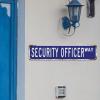Security Guard Outdoor Metal Wall Sign view 3
