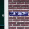 Security Guard Outdoor Metal Wall Sign view 4