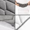 TFBH Quilted Velvet Headboard Cover, Gray, 150 cm view 4
