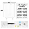 Xiangpeifbh Floral Watercolor Shower Curtain with 12 Hooks, Waterproof Polyester, 200 x 180 cm view 3