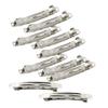 Zalati Metal Hair Clips, Silver, for Crafts, 8 cm, 10-Pack view 1