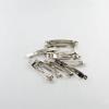 Zalati Metal Hair Clips, Silver, for Crafts, 8 cm, 10-Pack view 2