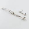 Zalati Metal Hair Clips, Silver, for Crafts, 8 cm, 10-Pack view 3