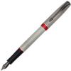 Gullor 75F Fountain Pen, Gray Grid with Gift Box, Red Trim, Fine (F) Nib view 1