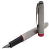 Gullor 75F Fountain Pen, Gray Grid with Gift Box, Red Trim, Fine (F) Nib view 4