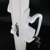 Hyneesun Patio Door Handle Set, 10 cm Hole Spacing, White, Offset Mortise Style view 4
