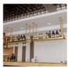 HMTE Hanging Wine Glass Rack, European-Style Wine Bottle Holder, Black, 120 x 35 cm (Gold, 60 x 35 cm) view 2