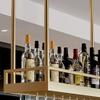 HMTE Hanging Wine Glass Rack, European-Style Wine Bottle Holder, Black, 120 x 35 cm (Gold, 60 x 35 cm) view 4