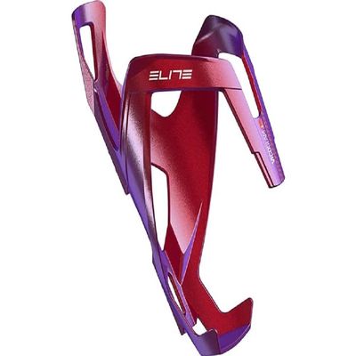 Elite Vico Glam Bottle Cage, Metallic Red/White Graphic Design