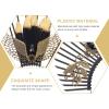 Chic Black Plastic Halo Headpiece for Parties view 2