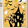 Halloween Haunted House Window Clings with Spider Web, Bats and Ghosts, A4 Sheet view 3