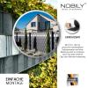 PREMIUM Rigid PVC Fence Privacy Strip, Window Gray, 2.535 m x 190 mm view 2