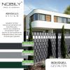 PREMIUM Rigid PVC Fence Privacy Strip, Window Gray, 2.535 m x 190 mm view 3