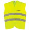 V Safety Unisex Adjustable High-Visibility Vest, Yellow, M/L view 1