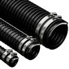 Flexible Corrugated PVC Pond Hose, 38 mm x 3 m, with 2 Pipe Clamps, Black view 1