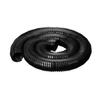 Flexible Corrugated PVC Pond Hose, 38 mm x 3 m, with 2 Pipe Clamps, Black view 3