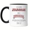 Hey!Print “I’m a Trainer Because Superhero Isn’t a Recognized Job” Black Mug, Thank-You Gift view 1