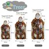 Treer Microfiber Surf Poncho with Hood, 3D Green Nature Print, Quick-Drying Changing Robe, River, 60 x 110 cm view 2