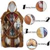 Treer Microfiber Surf Poncho with Hood, 3D Green Nature Print, Quick-Drying Changing Robe, River, 60 x 110 cm view 3