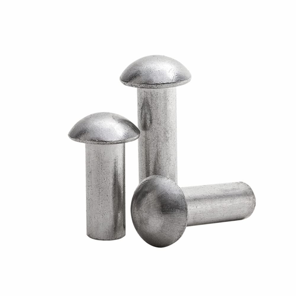 2,000 Aluminum Rivet Fasteners for Micromotors, M2.5 x 14 mm