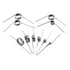 10-Piece Spring Steel V-Shaped Torsion Spring, 0.8 mm Wire Diameter, 45/90/180/240° Angles, Spiral-Shaped, 0.852 Turns/180 view 4