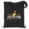 wowshirt Cotton Tote Bag “Baby Announcement: Dad Loading 2022,” Gift for Expecting Fathers, Black view 1