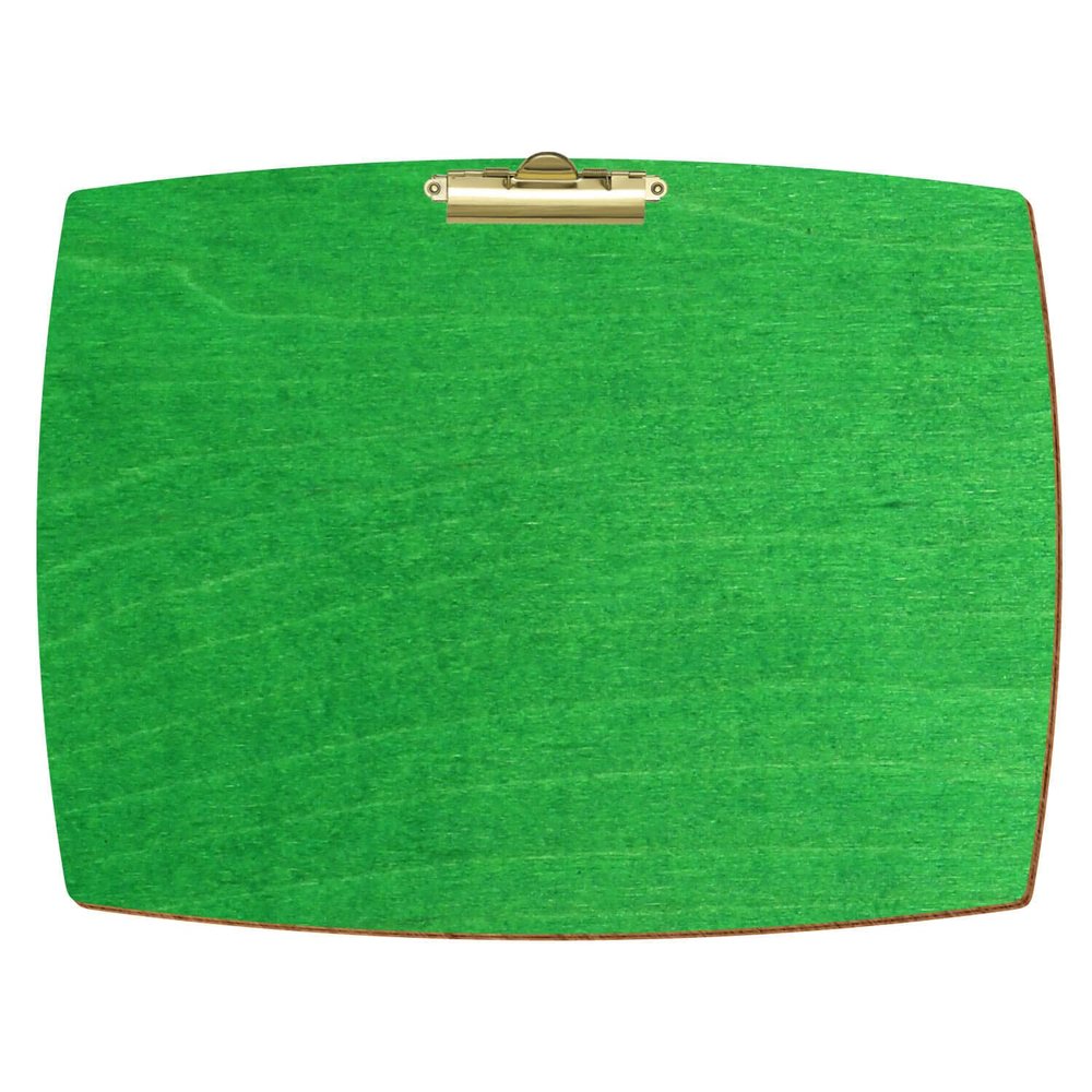 Btic Light Green Convex Wooden Clipboard for DIN A3–A6