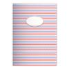 Kartenkaufrausch 2-Pack Fresh, Cheerful DIN A4 Math Notebooks, Pink and Red Zigzag Stripes, Ruling 23 view 1