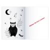 Kartenkaufrausch Set of 8 Personalized DIN A5 Primary School Notebooks, Black Cat and Owl on Pink view 2
