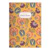 Kartenkaufrausch Set of 4 Personalized A4 School Notebooks – Yellow Art Nouveau Flowers view 1
