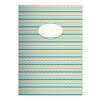 Kartenkaufrausch 4-Pack Modern DIN A5 School Notebooks, Green Zigzag Design, Ruled Format 4 view 1