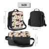 Pink Flower Show Steer Cows Cattle Printed Insulated Lunch Tote view 2