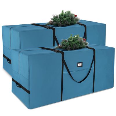 Hearth & Harbor Christmas Tree Storage Bag – Waterproof, Reinforced Handles, Double Zipper, 600D Oxford, 2-Pack