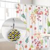 12-Pack Decorative Stainless Steel Shower Curtain Hooks with Crystal Glass Rings view 4