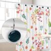 12-Pack Decorative Green Shower Curtain Hooks, Stainless Steel Rings view 4