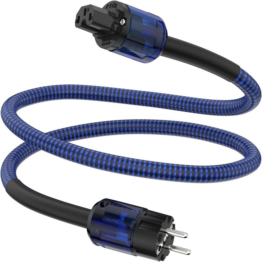 Tertullus HiFi High-End C15 Power Cable with Schuko Plug, 2 m (P037)