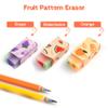 Vicloon Erasers, 6-Piece Fruit-Scented Eraser Set for Kids view 3