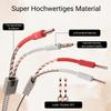 Tertullus VS903 High-End OFC Flat Pure Copper Speaker Cable, 17 AWG (1.0 mm²), Spade-to-Banana, 2.5 m, 1 Pair view 3