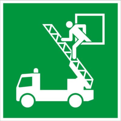 Emergency Exit Escape Route Sign Sticker